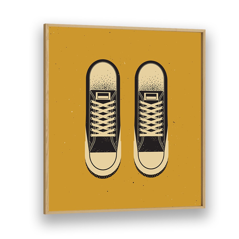 Stylish art featuring THE BLACK CHUCKS, FASHION POSTERS, perfect for trendy home decor and sneaker enthusiasts.