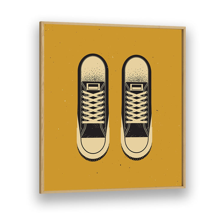 Stylish art featuring THE BLACK CHUCKS, FASHION POSTERS, perfect for trendy home decor and sneaker enthusiasts.