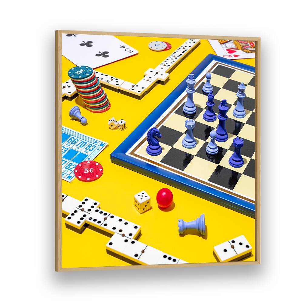 Colorful GAMBLING, GAMING POSTERS featuring various classic games, perfect for enhancing any gaming enthusiast's space.