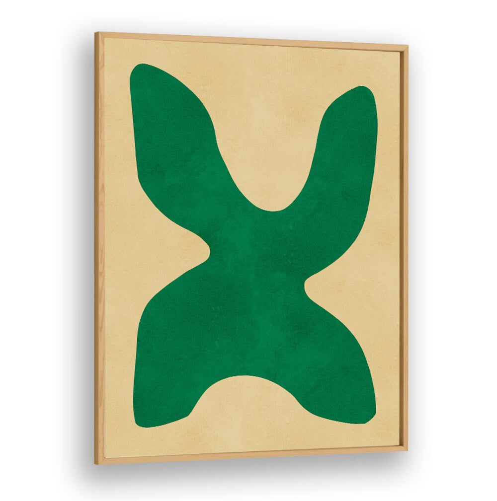 Modern ORGANIC ART XI, GEOMETRIC ART PRINTS featuring a tranquil green design, perfect for contemporary spaces.
