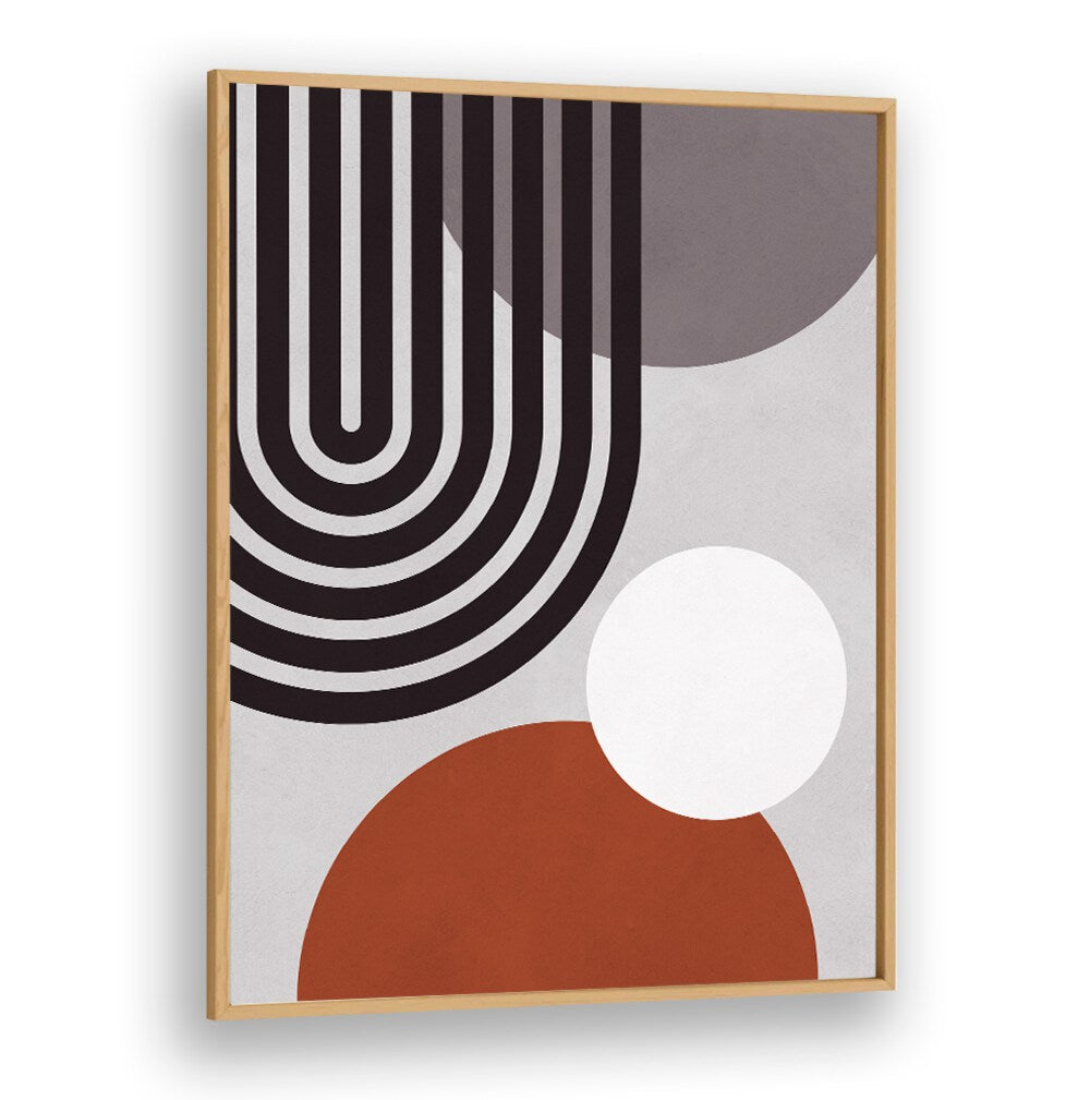Discover the modern elegance of LINES AND CIRCLES XII, BOHO ART PAINTINGS, showcasing striking geometric designs.