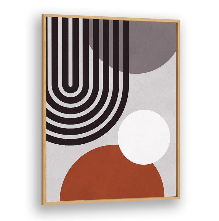 Discover the modern elegance of LINES AND CIRCLES XII, BOHO ART PAINTINGS, showcasing striking geometric designs.