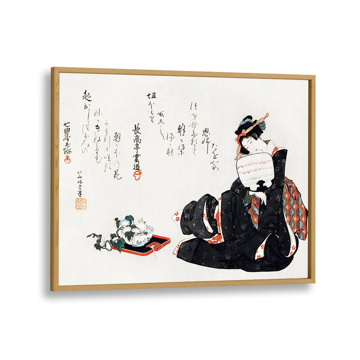 JAPANESE WOMAN III, VINTAGE PAINTINGS