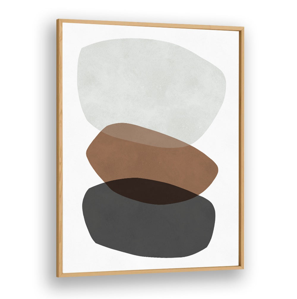 Stylish ROCK OVERLAY VII, ABSTRACT PAINTINGS showcasing elegant layered shapes in soothing colors, perfect for modern decor.