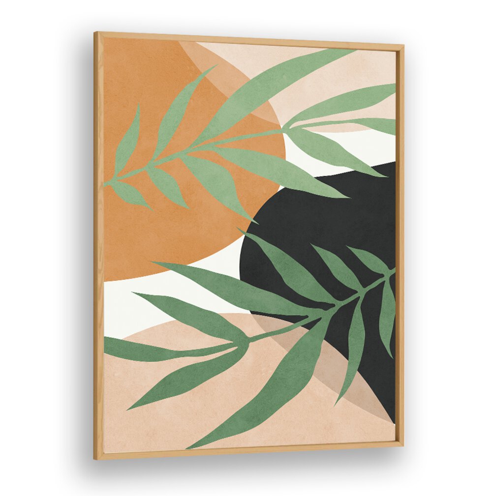 Vibrant TROPICAL VI, BOHO ART PAINTINGS featuring lush greenery and warm tones to enhance your decor.