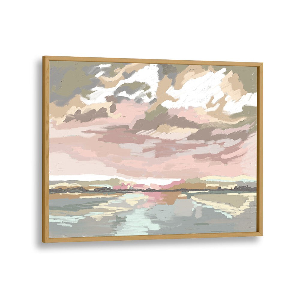 Stunning SINGING SKIES, LANDSCAPE PAINTINGS showcasing serene hues and reflective waters, perfect for transforming your space.