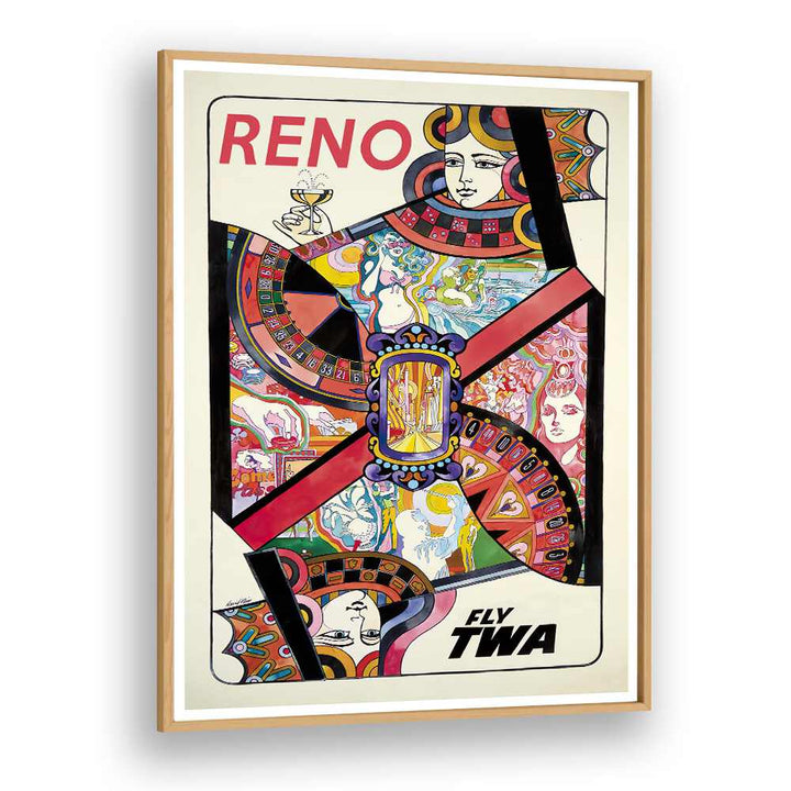 Colorful RENO Vintage Travel Posters featuring vibrant designs, perfect for adding charm to any living space.