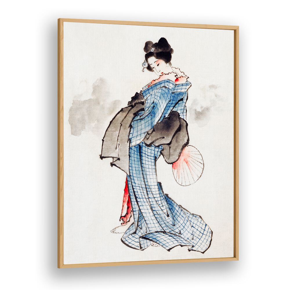 JAPANESE WOMAN II, VINTAGE PAINTINGS