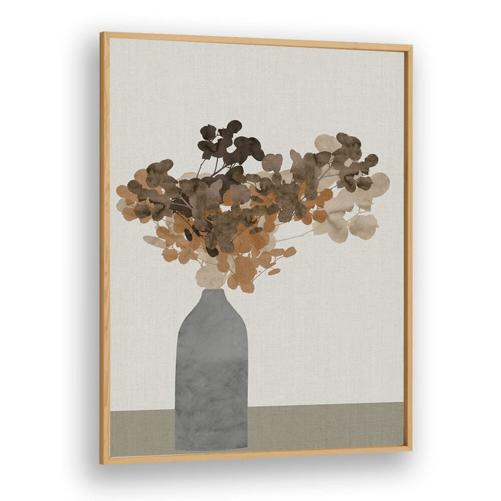 Stylish dried flowers in vase, a stunning floral flower painting enhancing elegance in any space. Perfect decor choice!