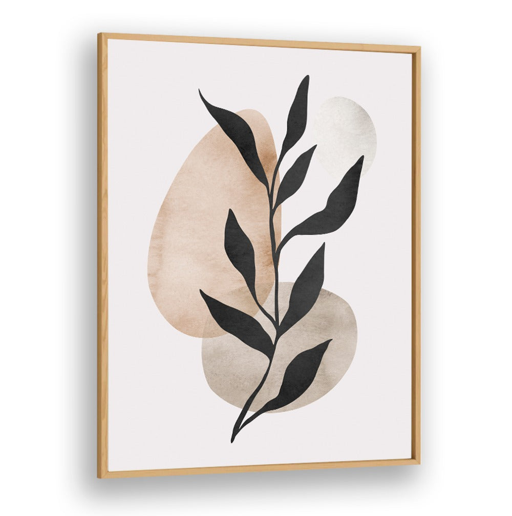 Stylish LEAVES IX, BOHO ART PAINTINGS featuring elegant watercolor leaves and soft shapes for modern decor.