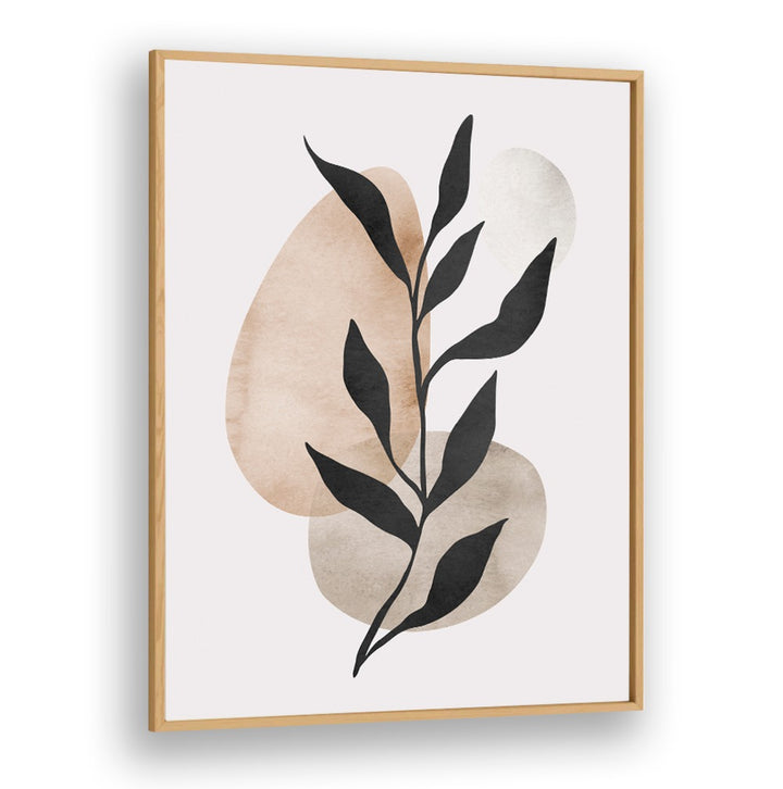 Stylish LEAVES IX, BOHO ART PAINTINGS featuring elegant watercolor leaves and soft shapes for modern decor.