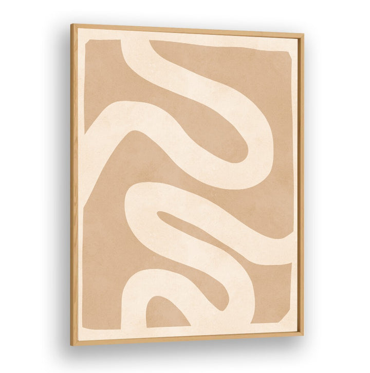 Elegant composition of EXPRESSIVE LINES V, ABSTRACT PAINTINGS, showcasing flowing shapes in a modern frame.