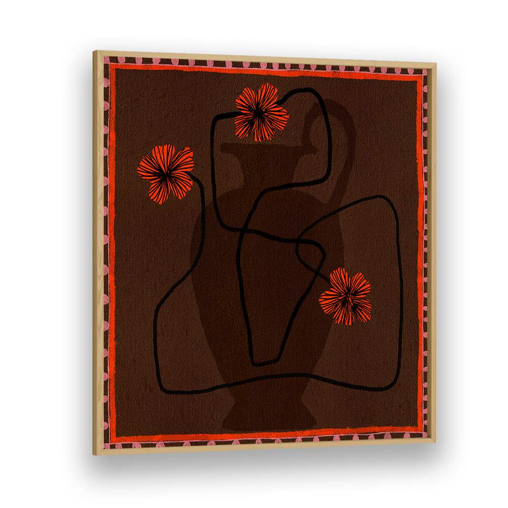 Stunning OUT OF VASE BLOOMS III, FLORAL FLOWER PAINTINGS, showcasing vibrant blooms for modern home decor.