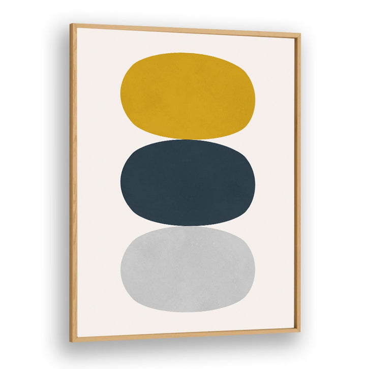 Stylish OVALS IN BALANCE II, GEOMETRIC ART PRINTS featuring harmonious colors for contemporary decor. Perfect for any space.