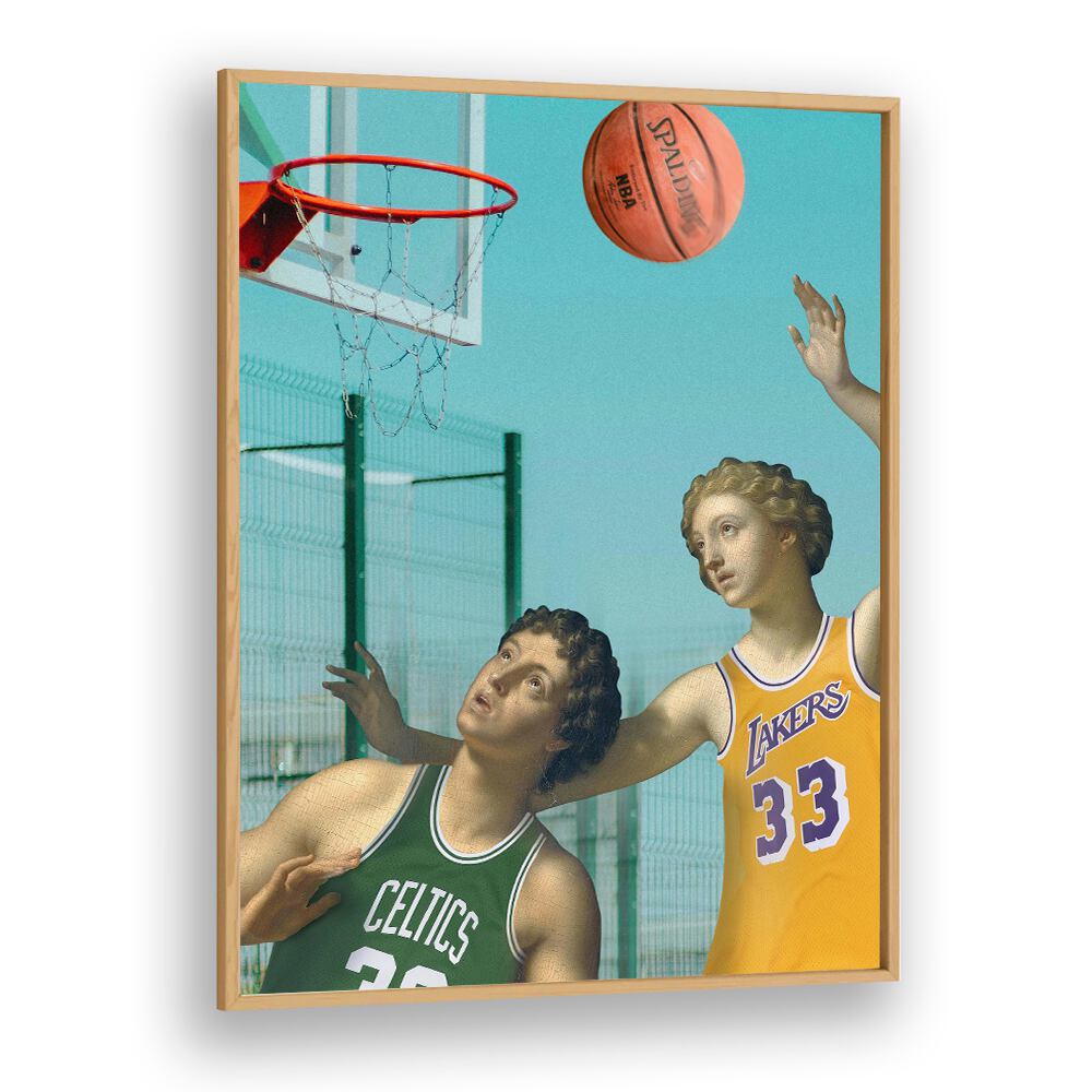 A Classic Game, Altered Art Prints by Dikhotomy captures nostalgic basketball moments with a contemporary twist.