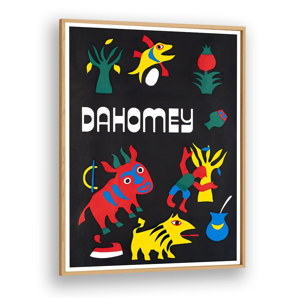 Colorful DAHOMEY Vintage Travel Posters, perfect for adding a nostalgic touch to your living space.