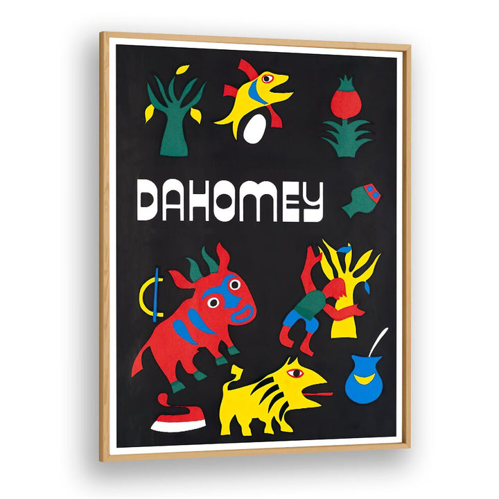 Colorful DAHOMEY Vintage Travel Posters, perfect for adding a nostalgic touch to your living space.