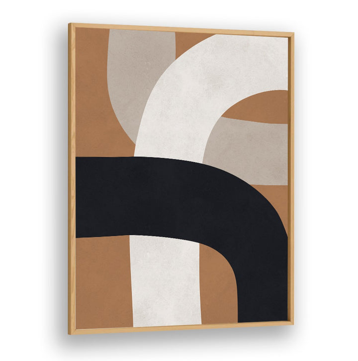 Stylish UNDULATING CURVES VIII, GEOMETRIC ART PRINTS featuring elegant design in earthy tones for modern decor.