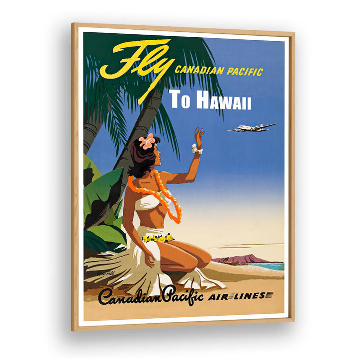 HAWAII IV, VINTAGE TRAVEL POSTERS feature a colorful retro design celebrating the allure of Hawaii's tropical paradise.