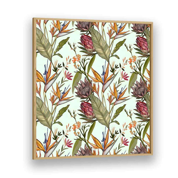 Vibrant SOLOS II, FLORAL FLOWER PAINTINGS featuring tropical blooms and lush greenery for stylish decor.