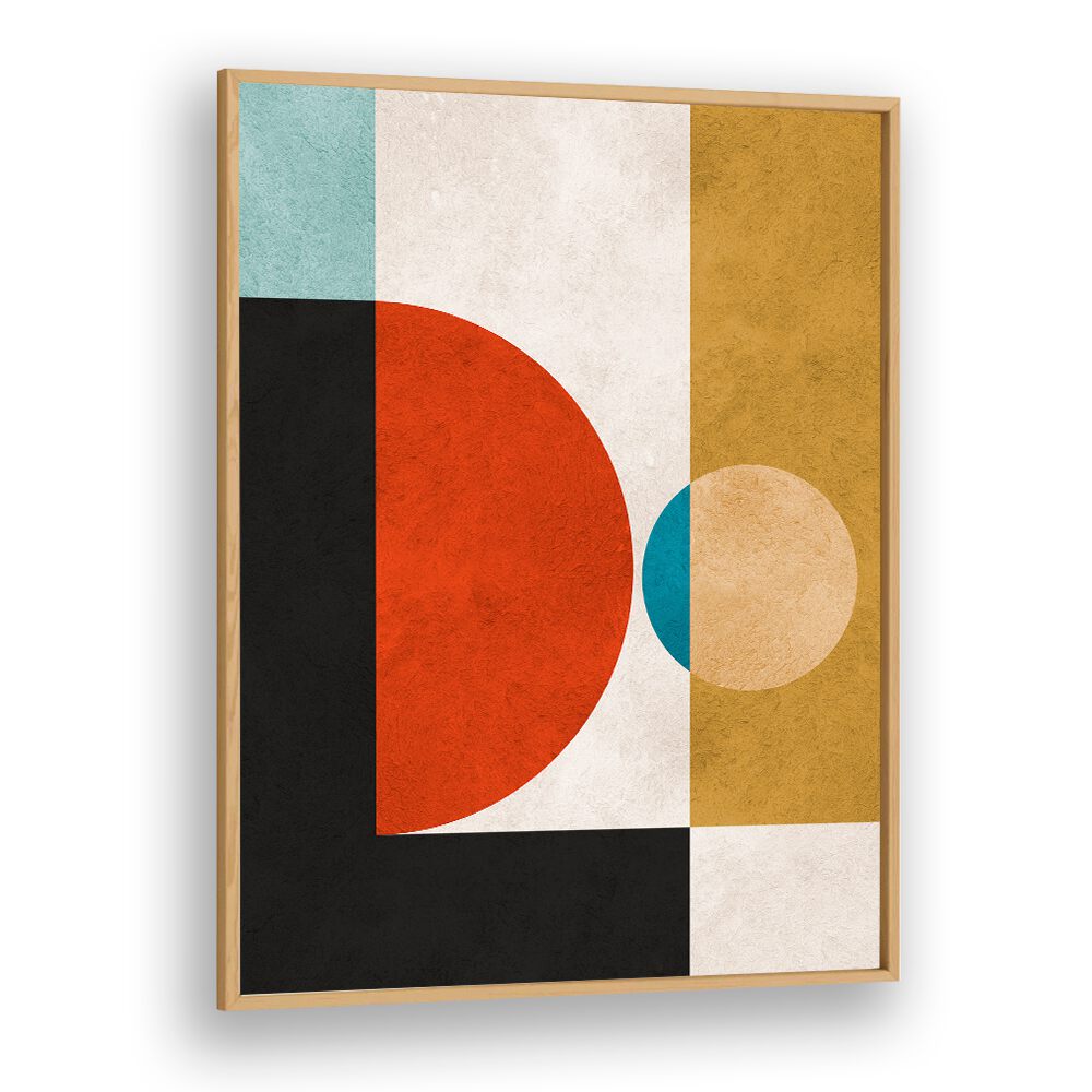 Bold geometric shapes and vibrant colors define GEOMETRIC HARMONY I, a standout in GEOMETRIC ART PRINTS for modern decor.