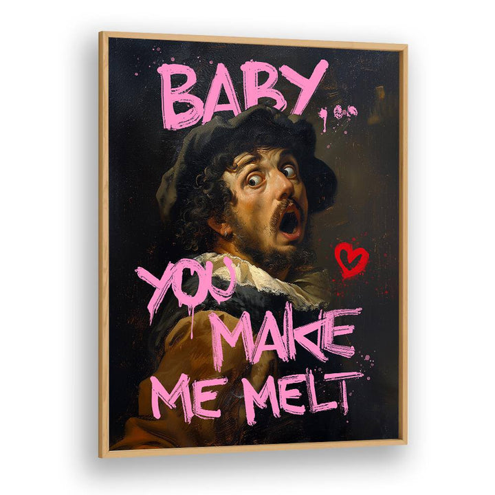 "Colorful altered art print 'Baby You Make Me Melt' by Dikhotomy, perfect for adding warmth to any space."