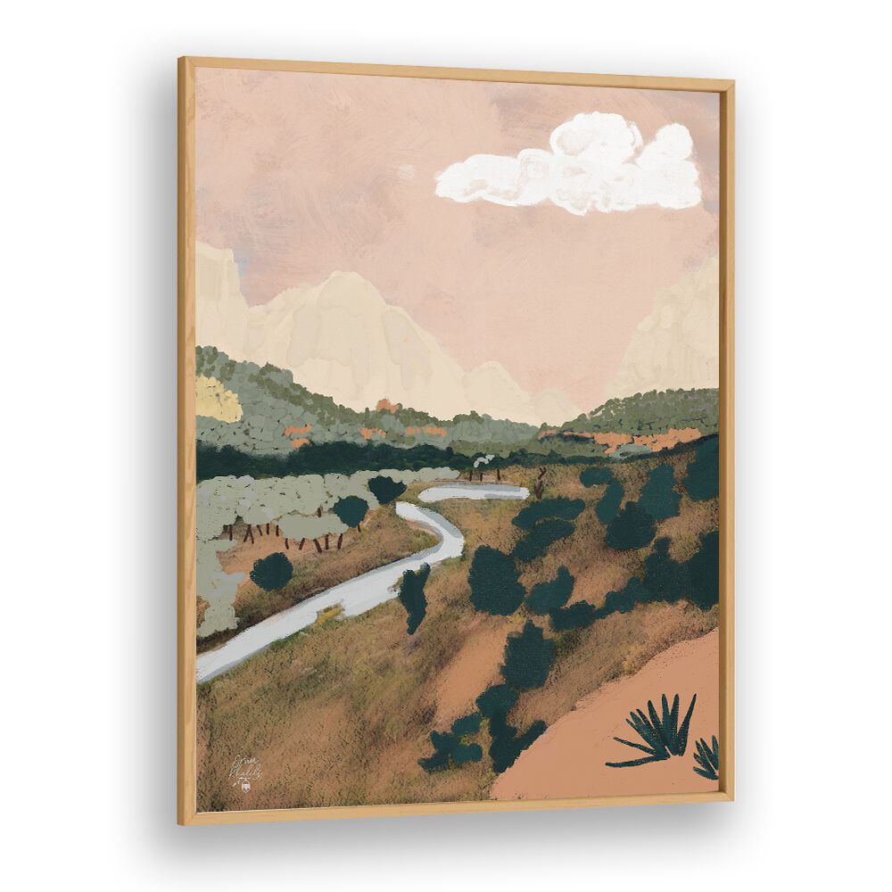 Stunning Zion National Park landscape painting, perfect for transforming your space with natural beauty.