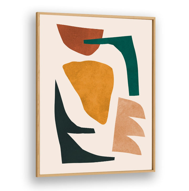 Vibrant EXPRESSIVE VI, GEOMETRIC ART PRINTS featuring abstract shapes in earthy tones, perfect for artistic spaces.