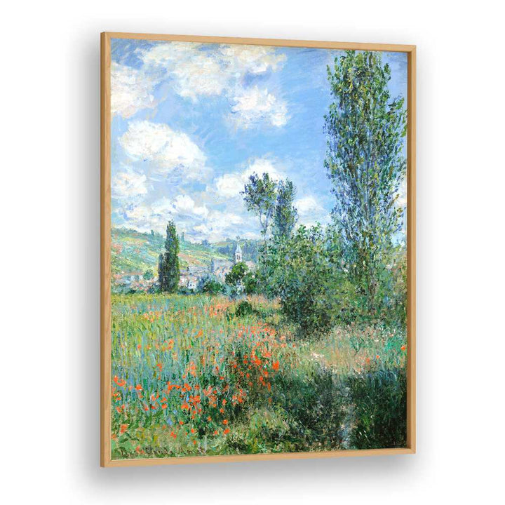 VIEW OF VÉTHEUIL (1880)  , VINTAGE PAINTINGS