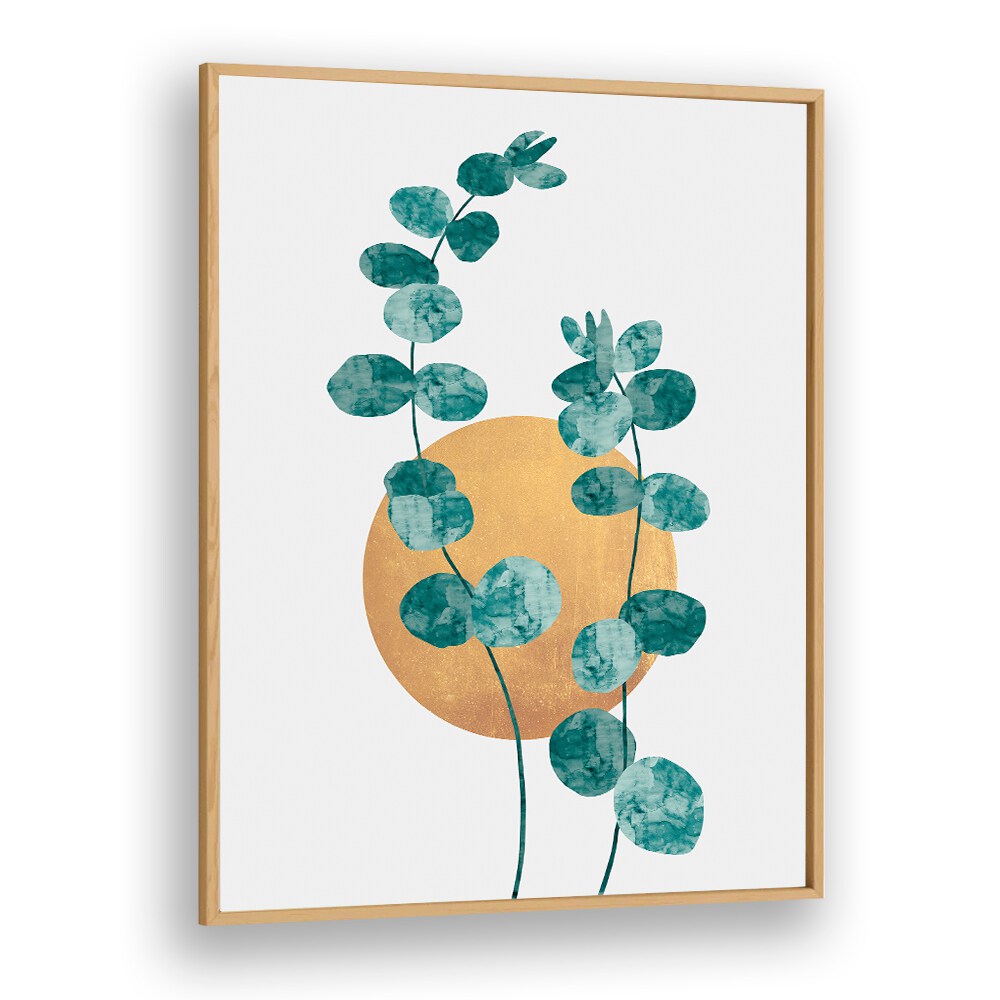 Watercolor LEAVES III, FLORAL FLOWER PAINTINGS, showcases vibrant colors and organic forms to enhance your space.