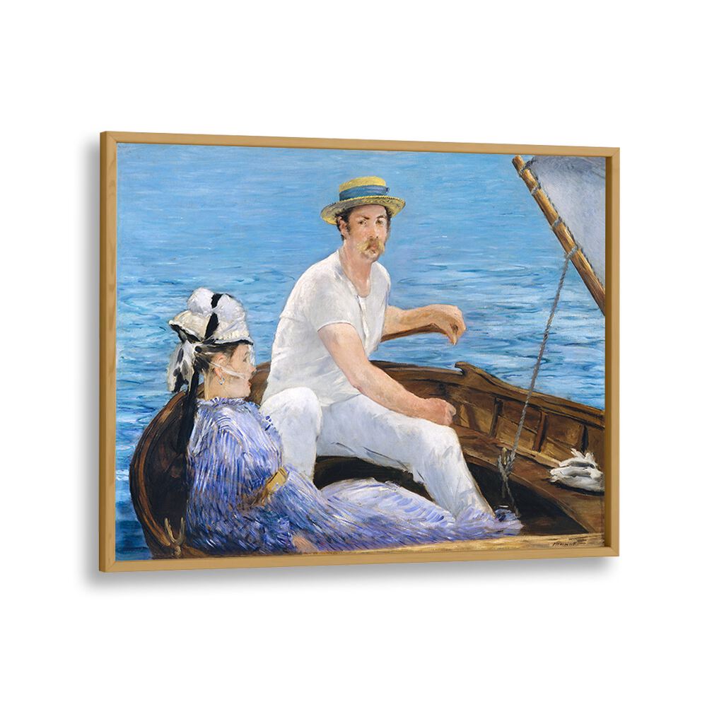 BOATING (1874)  , VINTAGE PAINTINGS