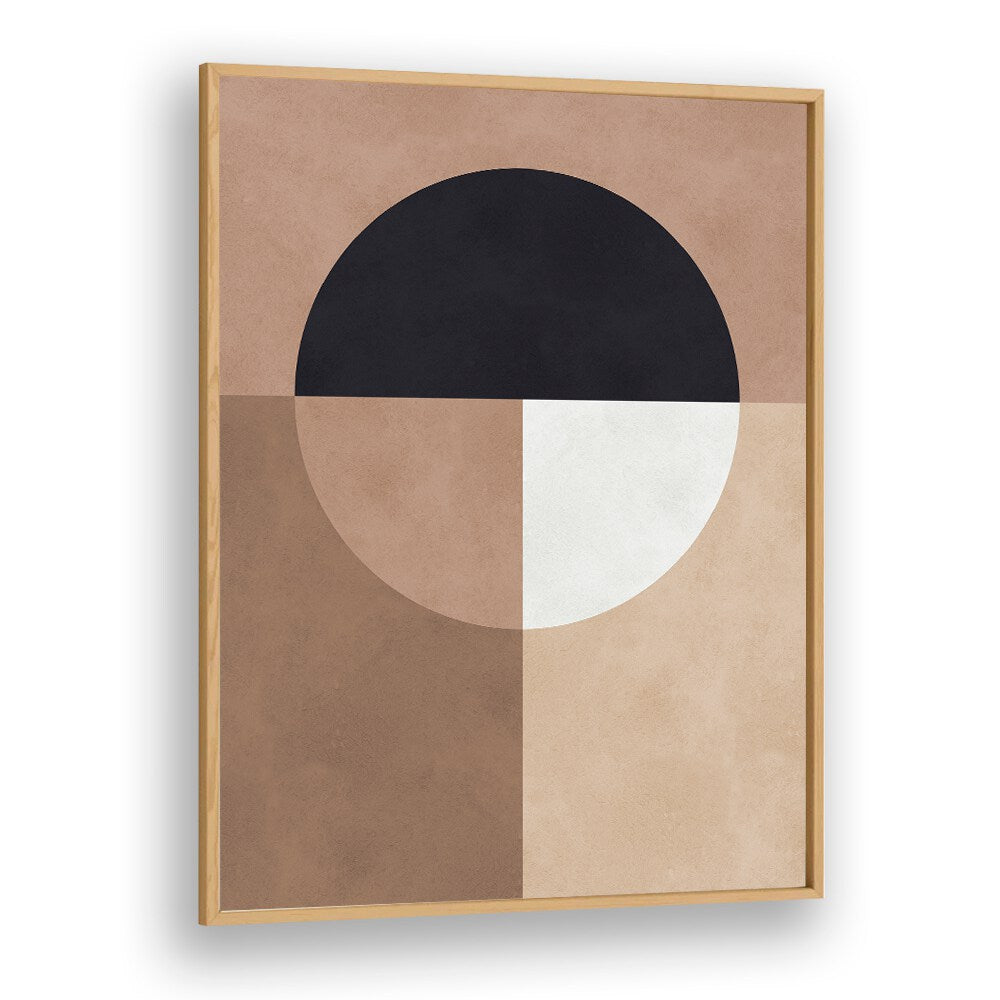 BROWN GEOMETRY VII, GEOMETRIC ART PRINTS feature rich browns and bold shapes, perfect for modern decor. Transform your space!