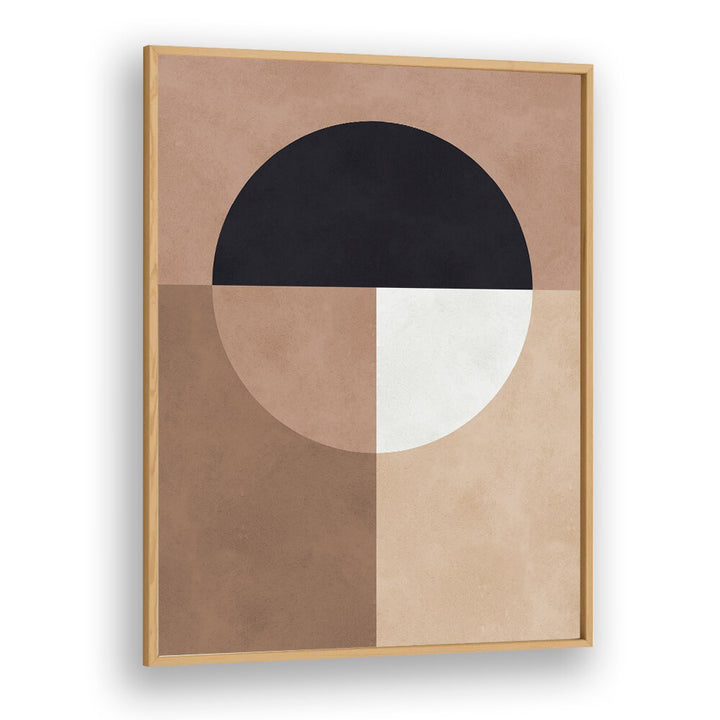 BROWN GEOMETRY VII, GEOMETRIC ART PRINTS feature rich browns and bold shapes, perfect for modern decor. Transform your space!
