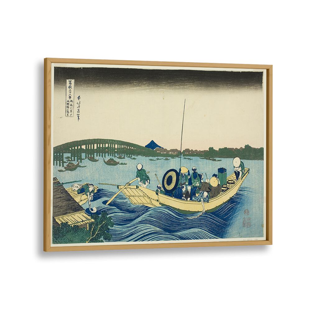 SUNSET OVER THE RYOGOKU BRIDGE  , VINTAGE PAINTINGS