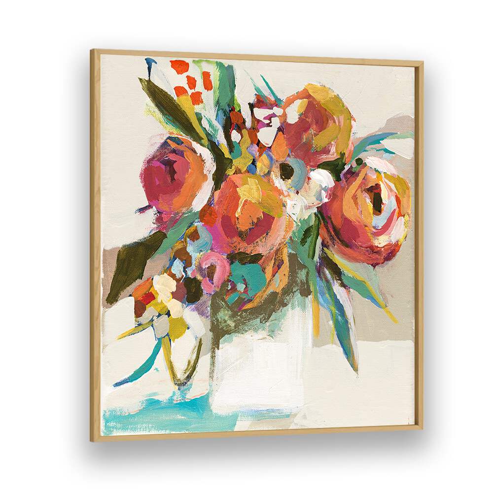 Bright and colorful AUTUMN BOUQUET, FLORAL FLOWER PAINTINGS, perfect for enhancing your living space ambiance.