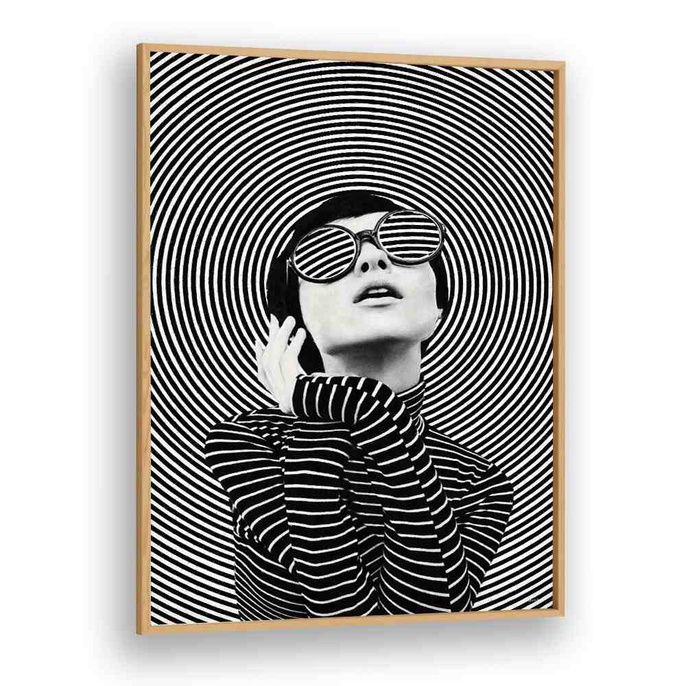 Striking black and white design showcasing "THOUGHTS IN A WHIRL, PORTRAITS" collection by Underdott.
