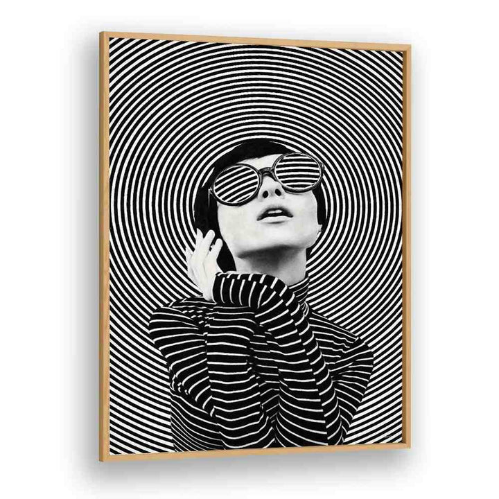 Striking black and white design showcasing "THOUGHTS IN A WHIRL, PORTRAITS" collection by Underdott.