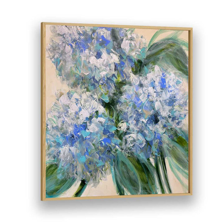 Stunning AZURE BLOOM, FLORAL FLOWER PAINTINGS showcasing vibrant blue floral brushstrokes for a modern aesthetic.