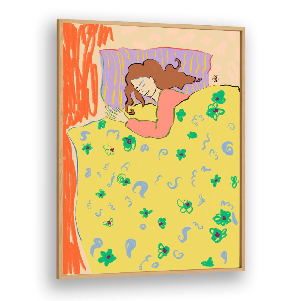 Transform your space with SLEEPING IN, VIBRANT art print, adding energy and creativity to any room.