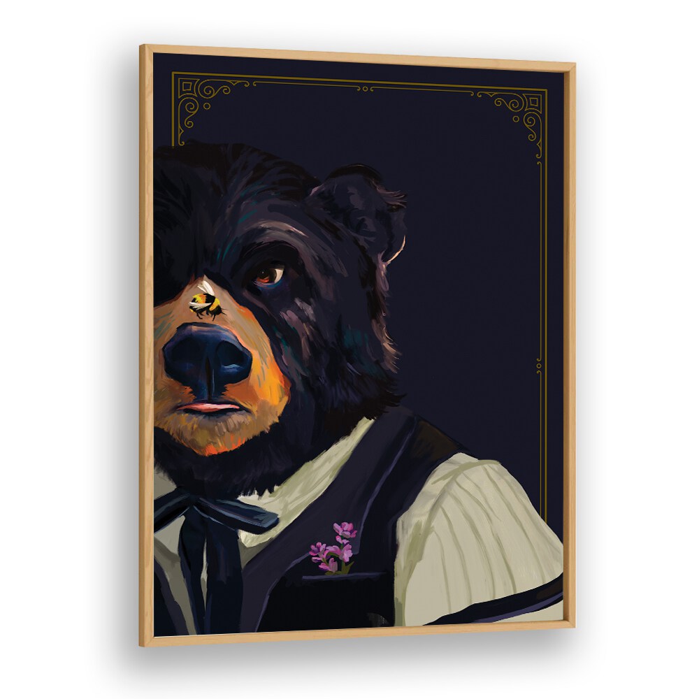 Stylish BEAR, ANIMAL PAINTINGS add character to your decor, perfect for animal lovers seeking unique wall art.