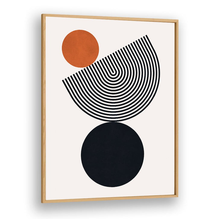 Modern abstract design featuring circles and lines, perfect for enhancing mindfulness with BALANCE II, BOHO ART PAINTINGS.