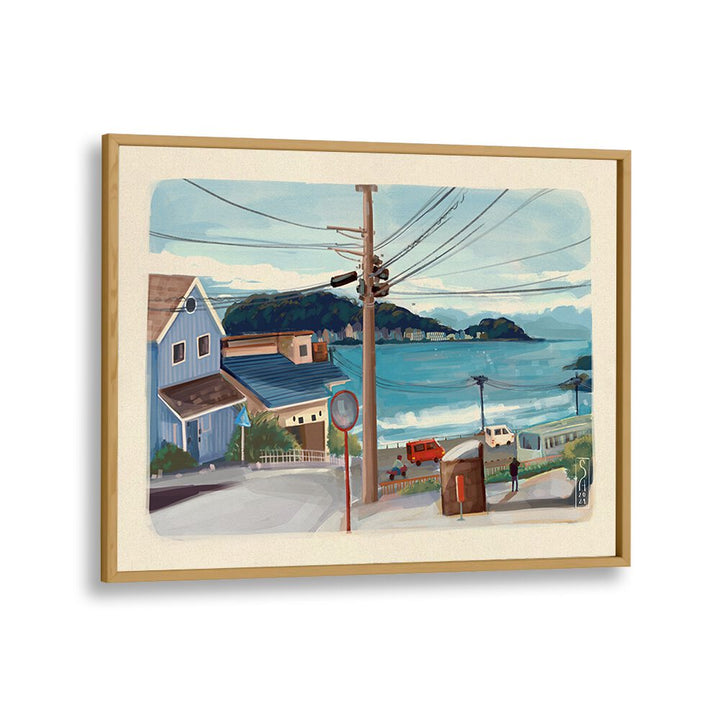 Explore serene coastal views with JAPAN CITY, TRAVEL POSTERS, perfect for enhancing your living space's charm.