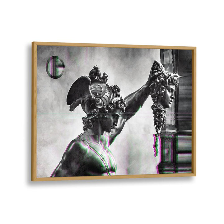 Striking PERSEUS HEAD OF MEDUSA, ALTERED ART PRINTS by Underdott enhances your decor with mythological elegance.