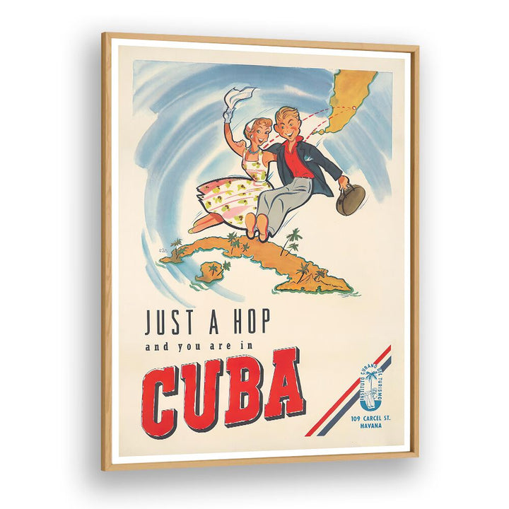 CUBA I, VINTAGE TRAVEL POSTERS showcase colorful art, perfect for enhancing your home or office decor with Cuban charm.
