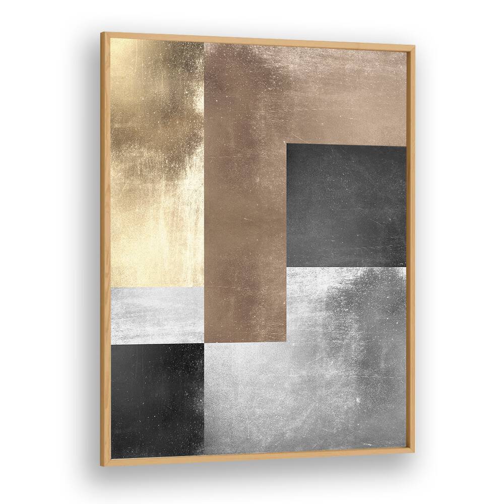 Elevate your space with GOLD TEXTURES IV, GEOMETRIC ART PRINTS featuring luxurious gold and silver hues.