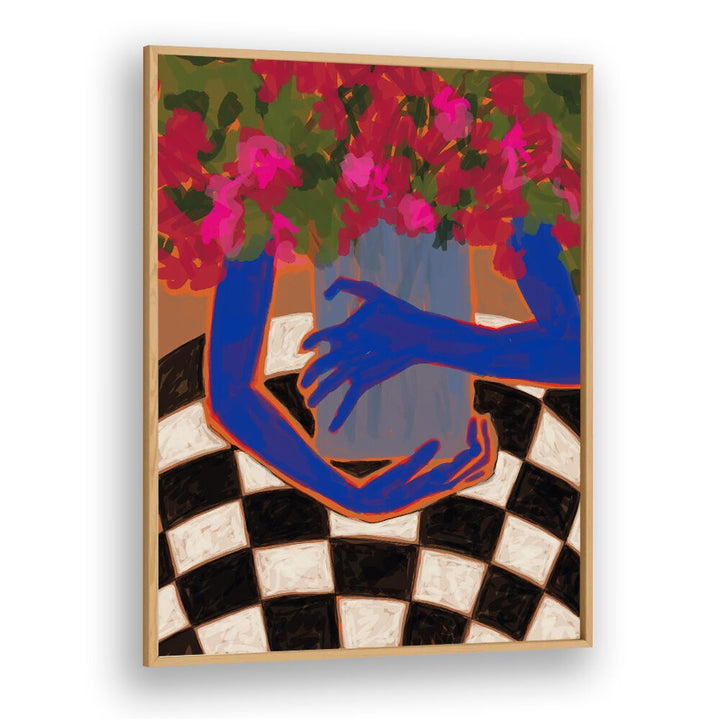 Vibrant floral flower paintings titled "IN THE MORNING" showcase blooming beauty, enhancing any living space.