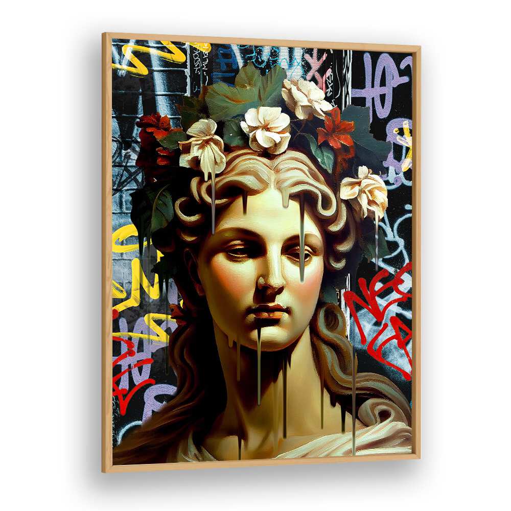 VANDAL PIETAN, ALTERED ART PRINTS showcase a striking blend of classical beauty and modern graffiti. Perfect for art lovers.
