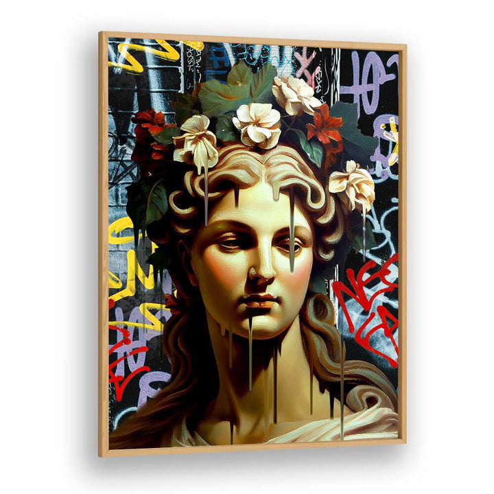 VANDAL PIETAN, ALTERED ART PRINTS showcase a striking blend of classical beauty and modern graffiti. Perfect for art lovers.