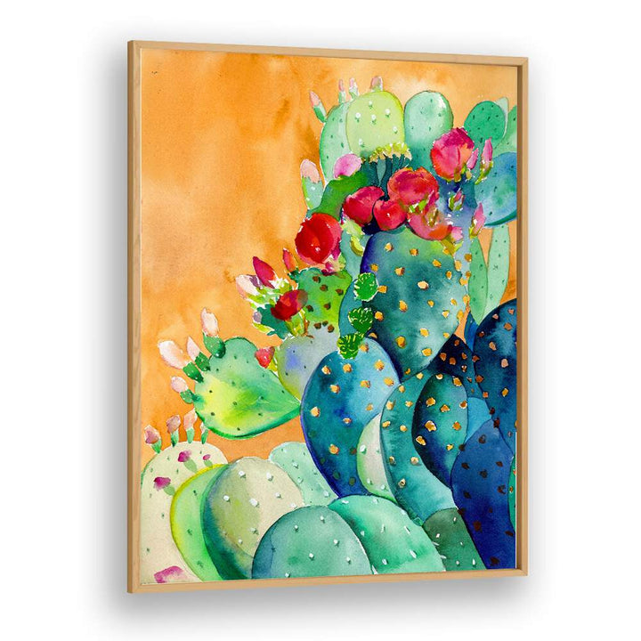 CACTUS GARDEN , FLORAL FLOWER PAINTINGS