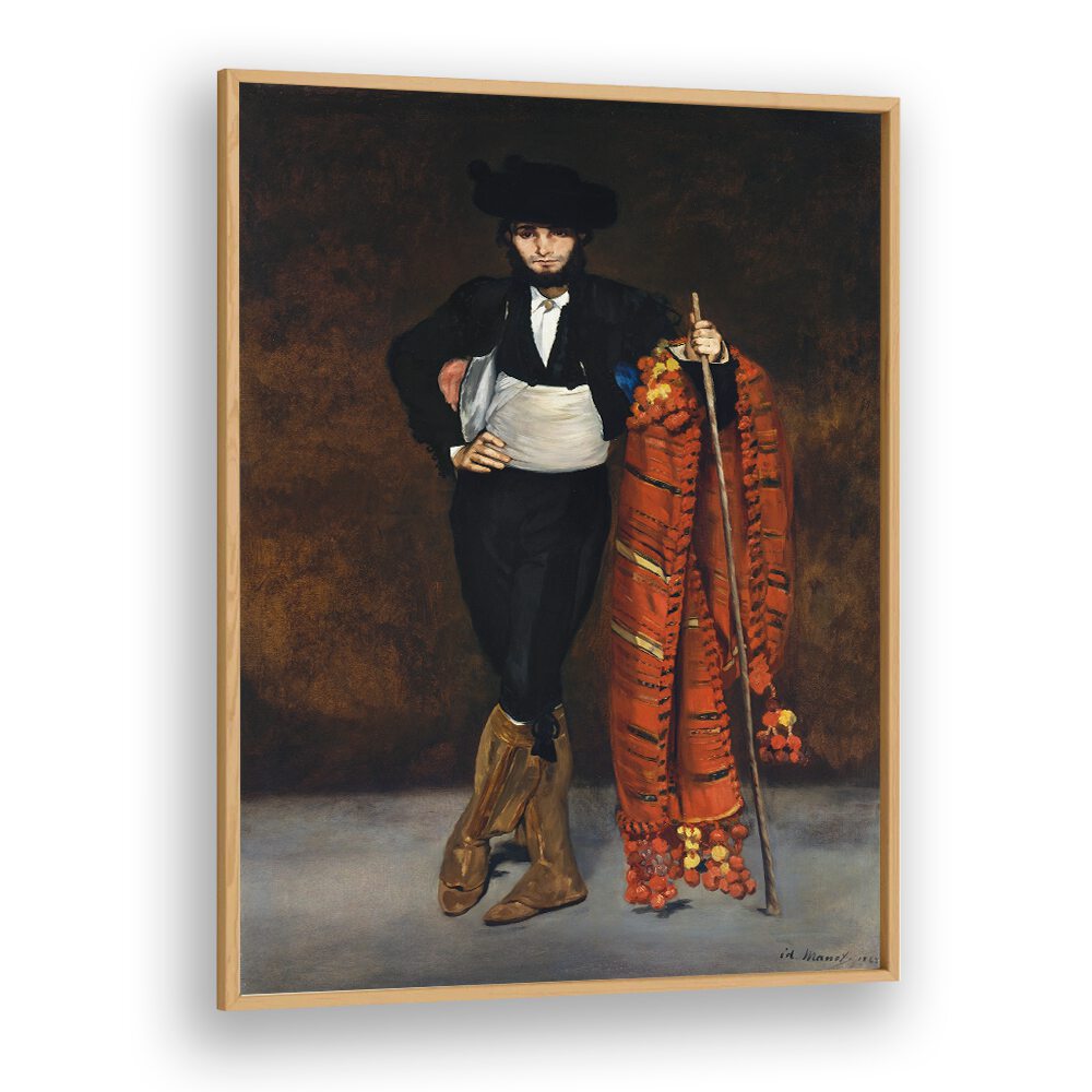 MAN IN THE COSTUME OF A MAJO  , VINTAGE PAINTINGS